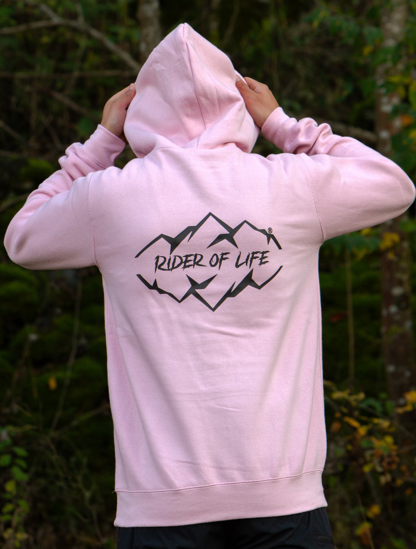 RIDER MAN PINK HOODIE