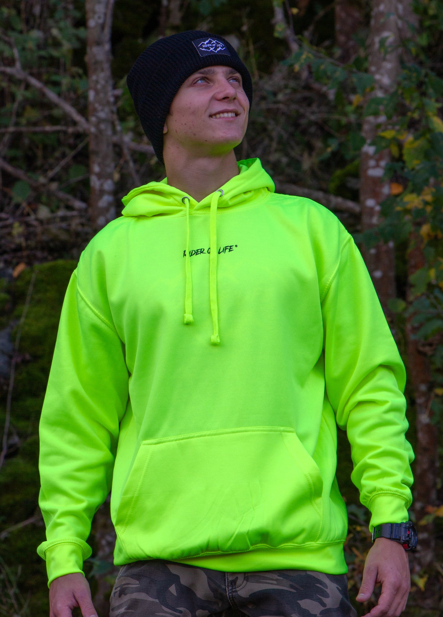 RIDER MAN FLUO HOODIE